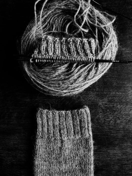 Knitting natural and more sustainable socks