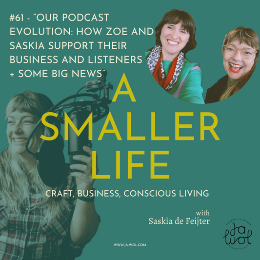 #61 - “Our podcast evolution: How Zoe and Saskia support their business and listeners + BIG NEWS”